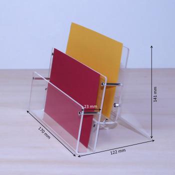 Preview: 2-fach Tischständer DIN A6 Querformat hintereinander